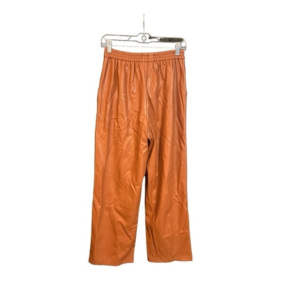Lucy Paris Faux Leather Pull On Ankle Pant NWT Size Small D1 - Picture 2 of 4